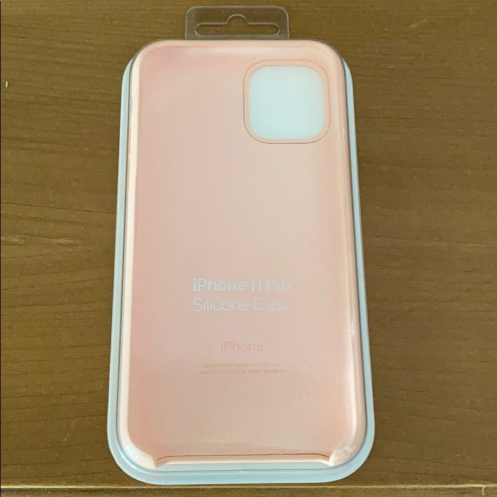 Apple iPhone Pro silicone case in Grapefruit